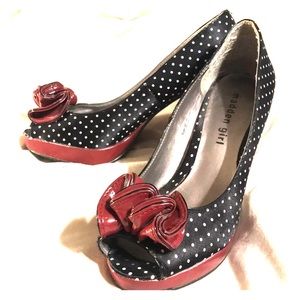 Madden Girl Polka Dot Heels